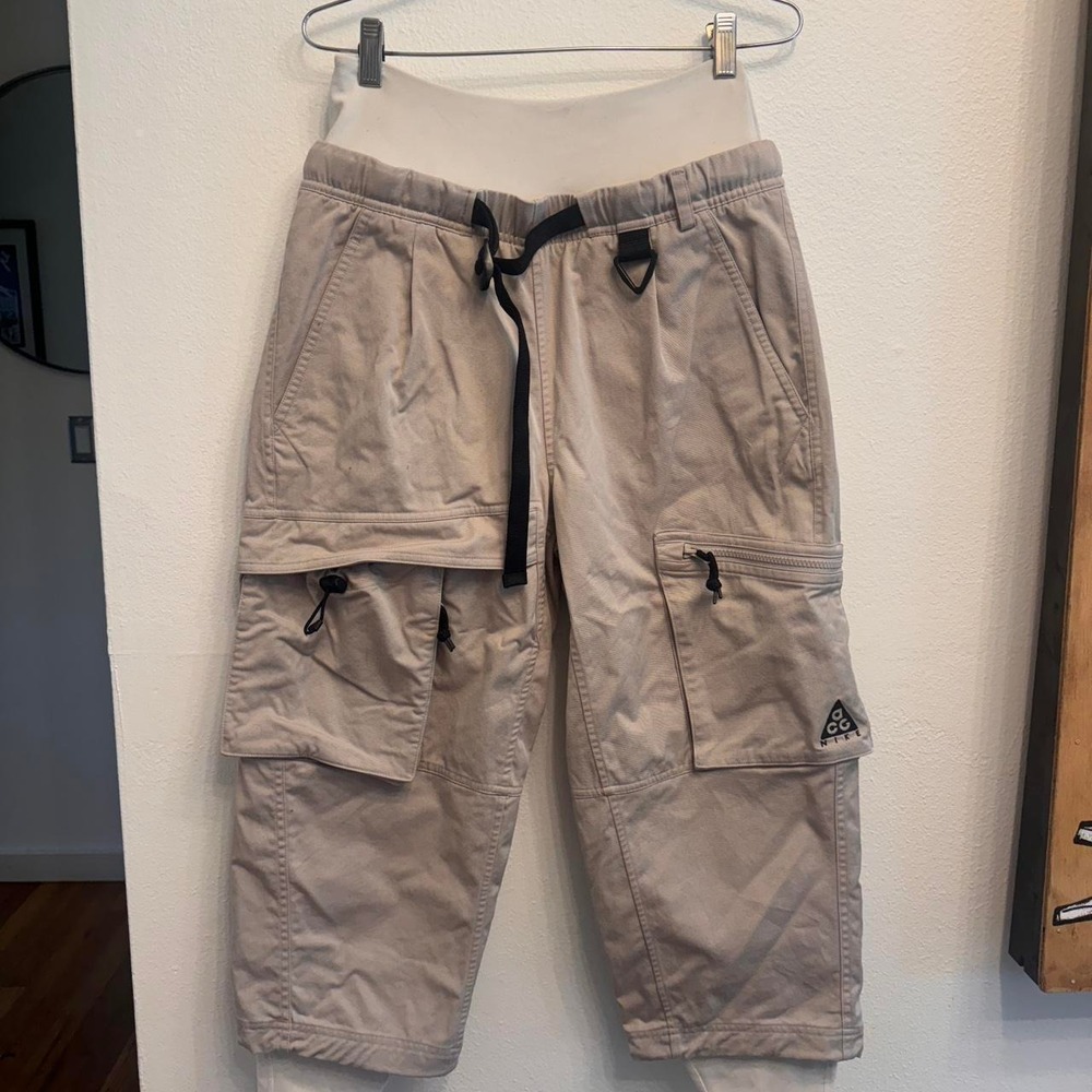 Nike Lab ACG Cargo Pants Women XS Beige Like New